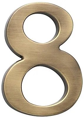 Domová číslica COBRA - 5 cm (OFS - bronz česaný), 3, COBRA OFS (bronz česaný)