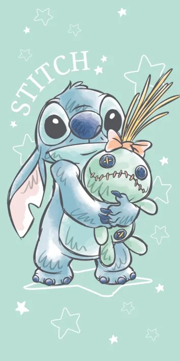 Jerry Fabrics Bavlnená froté osuška 70 x 140 cm - Lilo a Stitch "Buddies"
