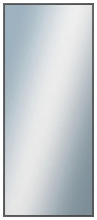 DANTIK - Zrkadlo v rámu, rozmer s rámom 60x140 cm z lišty Hliník grafit drásaná (7269224)