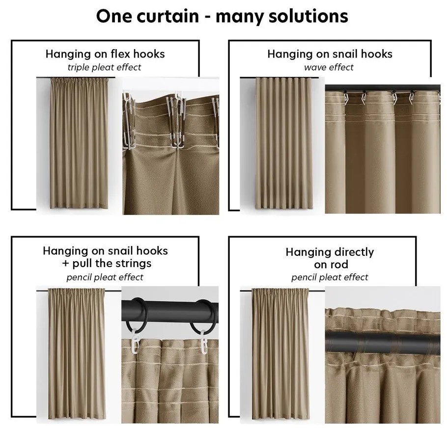 Béžový zamatový dimout záves 400x175 cm Velto – Filumi