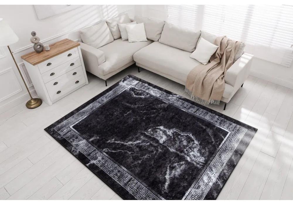 Kusový koberec Adoni čiernobielý 80x150cm