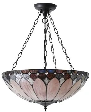 Endon 63976 - Luster na reťazi Tiffany BROOKLYN 3xE27/60W/230V priemer 50 cm