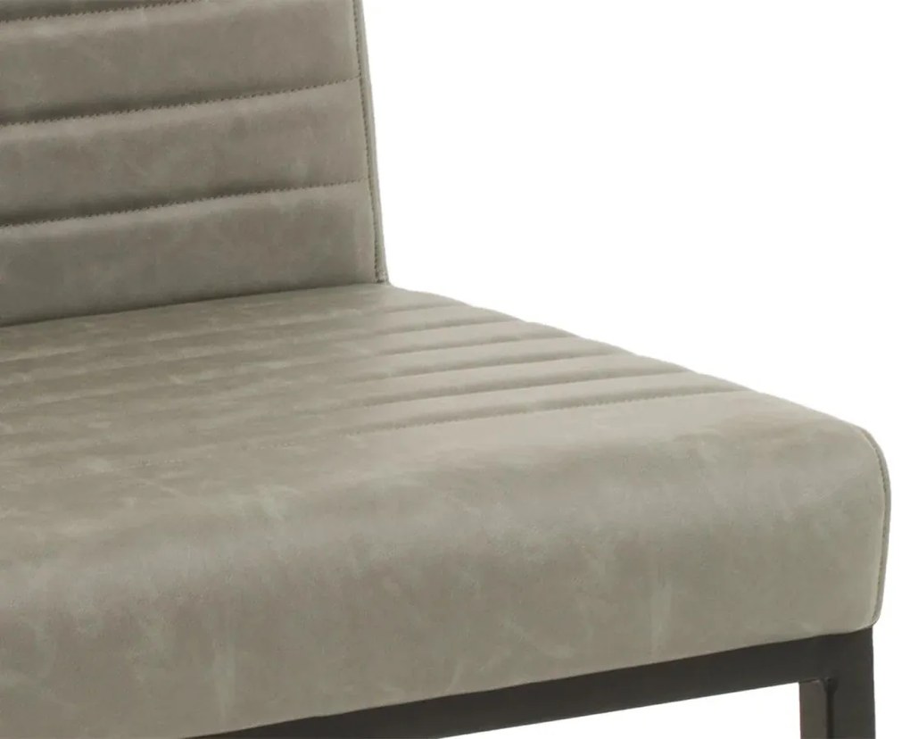 furniture-nabytek.cz - Čalúnená stolička Wingston XXL, nosnosť 250 kg, umelá koža / kov, šedozelená