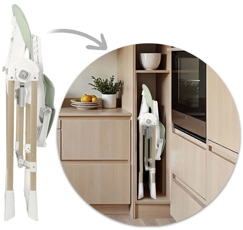 Detská stolička 3v1 Nukido Elite - zelená