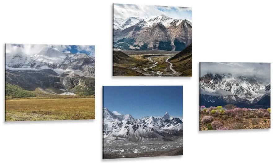 Set obrazov pre milovníkov hôr Varianta: 4x 40x40