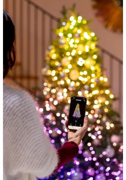 Twinkly TWS250SPP-TEU - LED RGBW Vonkajšia vianočná reťaz 250xLED 23,5m IP44 Wi-Fi