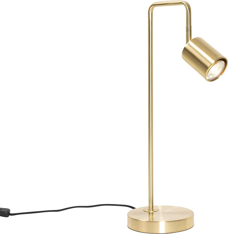 Inteligentná stolná lampa mosadzná nastaviteľná vrátane wifi GU10 - Jav