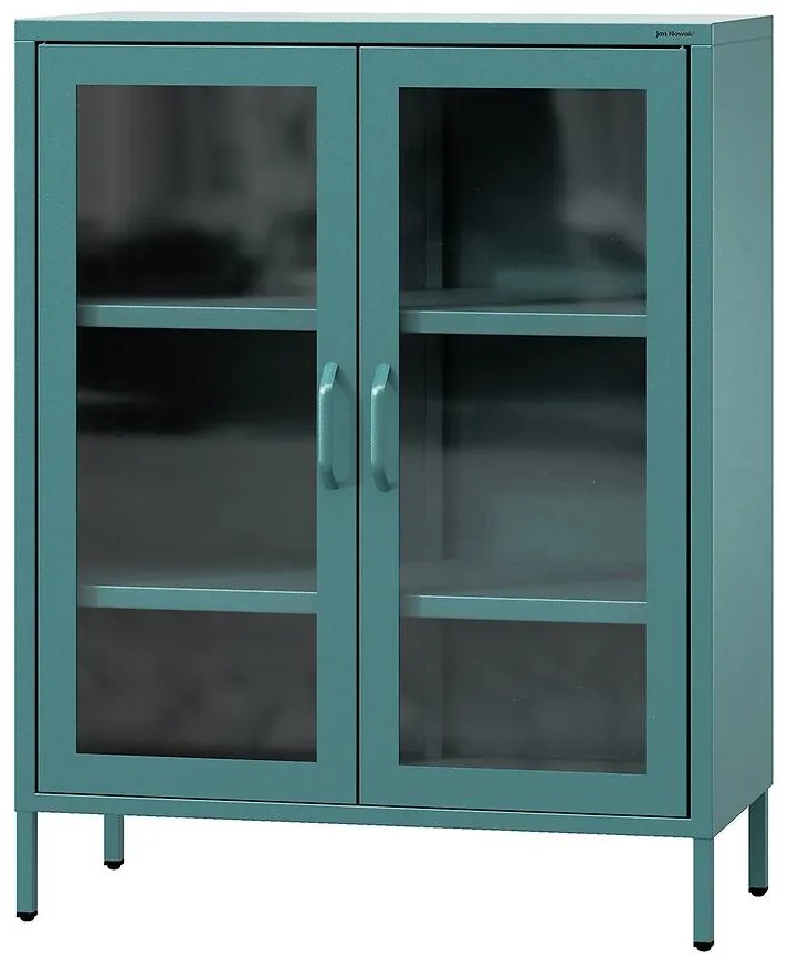 Vitrína Kovová Gina Modern Sea Green