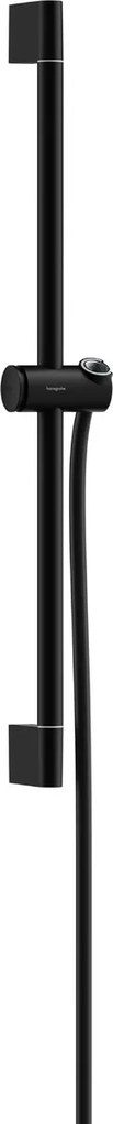 Hansgrohe Unica, sprchová tyč Pulsify S 650 mm so sprchovou hadicou Isiflex 1600 mm, čierna matná, HAN-24400670