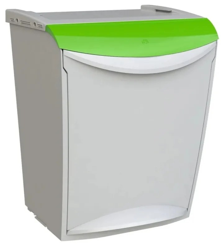 Denox Ekosystem odpadkový kôš na triedený odpad 25 l, zelený - sklo