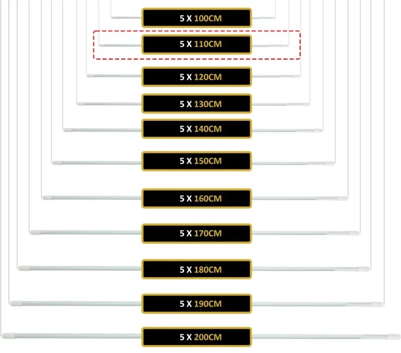Erga Erga, stropný vešiak na sušenie bielizne 5x110 cm, biela, ERG-SEP-10SUSSUF5PP11