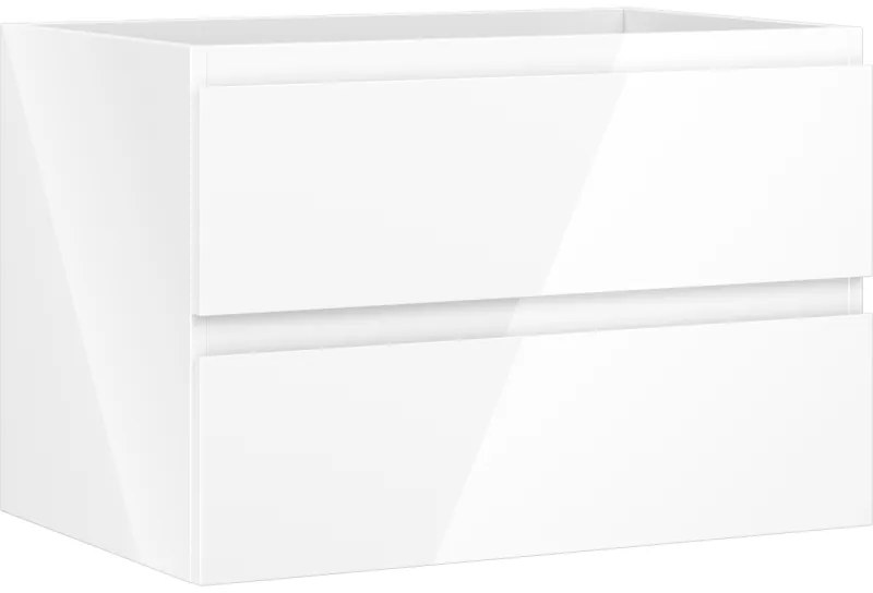 Mexen Orio, kúpeľňová skrinka 70 cm, 2 zásuvky, biela lesklá, 91A10-07047-2-BFF00