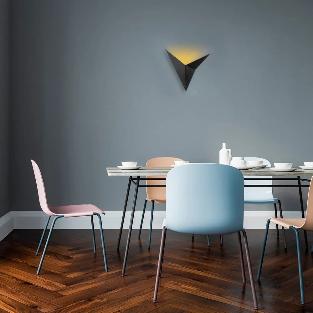 Čierne nástenné svietidlo Bird – Opviq lights