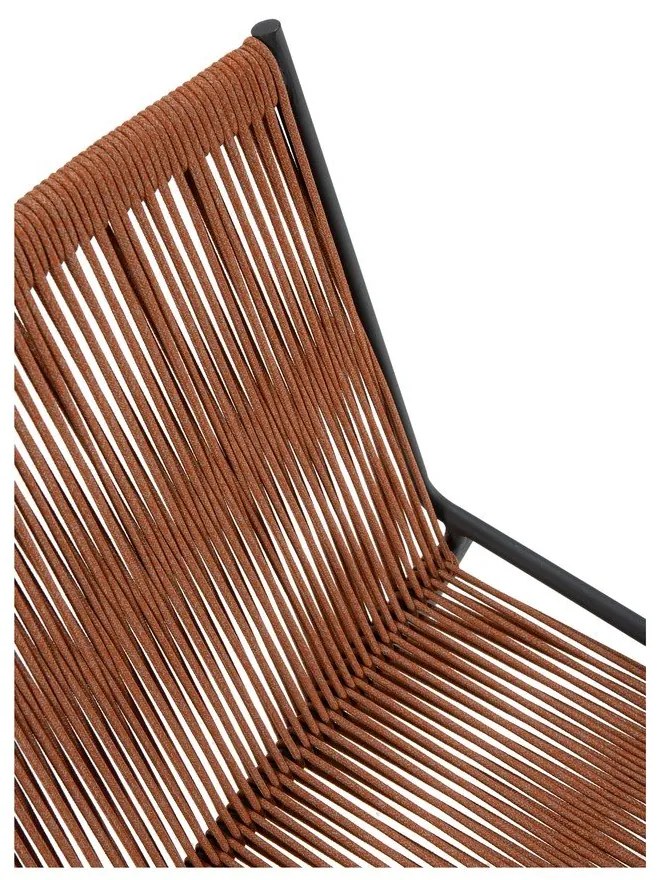 Terakotové kovové stohovateľné jedálenské stoličky v súprave 2 ks Emily – Marckeric