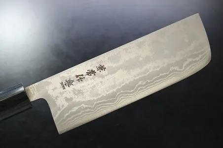 nůž Nakiri 165mm Kanetsune Blue Steel "Zen-Bokashi"-series