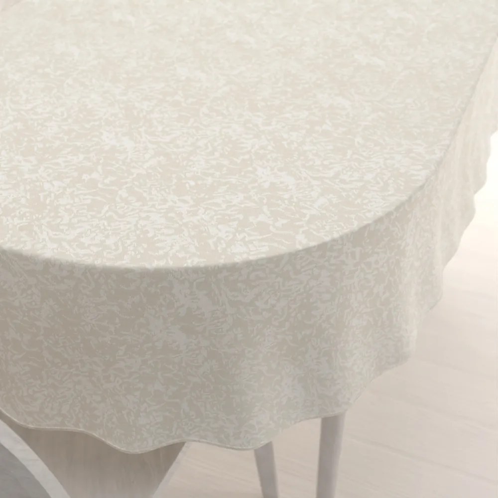 Biante Teflónový oválny obrus TF-033 Venezia smotanový 60x100 cm