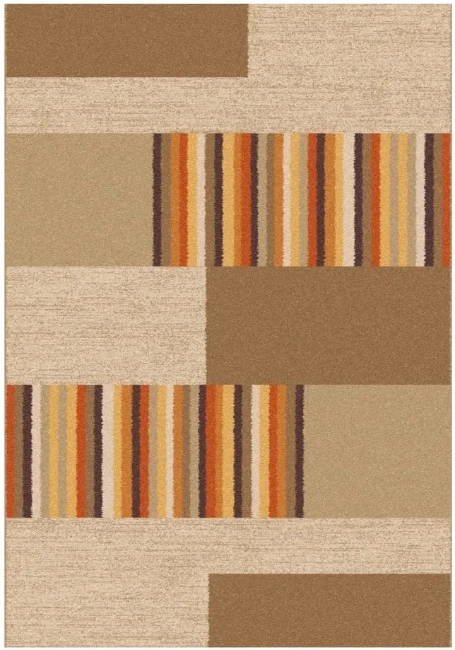 Hnedo-béžový koberec Universal Boras Beige, 57 × 110 cm