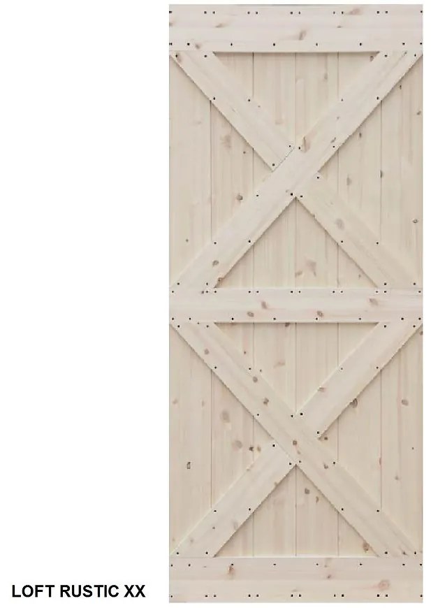 Dvere posuvné na mieru Loft Rustic XX