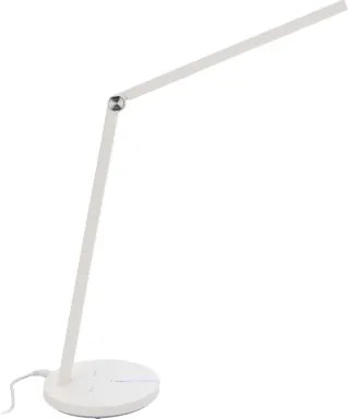 JU Biela stolná LED lampa, 7 W