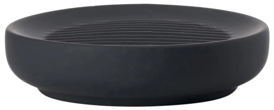 Čierna porcelánová podložka na mydlo Zone Ume