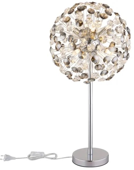 Globo 64135TC - LED Stolná lampa KATRINA 8xG9/3,5W/230V lesklý chróm