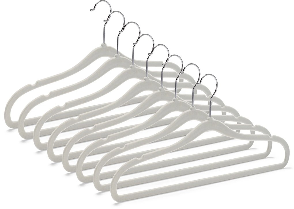 Extra úzke vešiaky na šaty, 8 ks