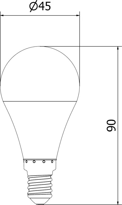 Mexen Nova, LED žiarovka E14, G45, 10W, neutrálna - 4000K, 1055 lm - L101-E14-1040-01