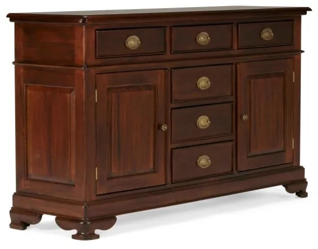 furniture-nabytek.cz - Masívny príborník Cambridge II z mahagónu, lakovaný, hnedý