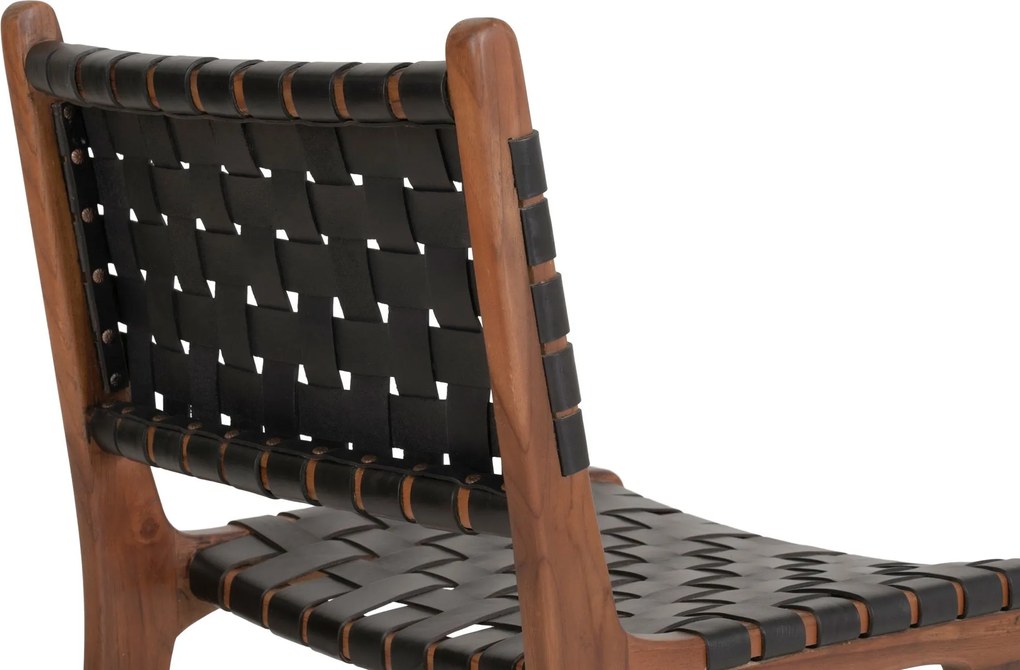 Záhradná stolička Pinmona 2 (prírodná + čierna). Akcia -10%. Vlastná spoľahlivá doprava až k Vám domov. 1146775