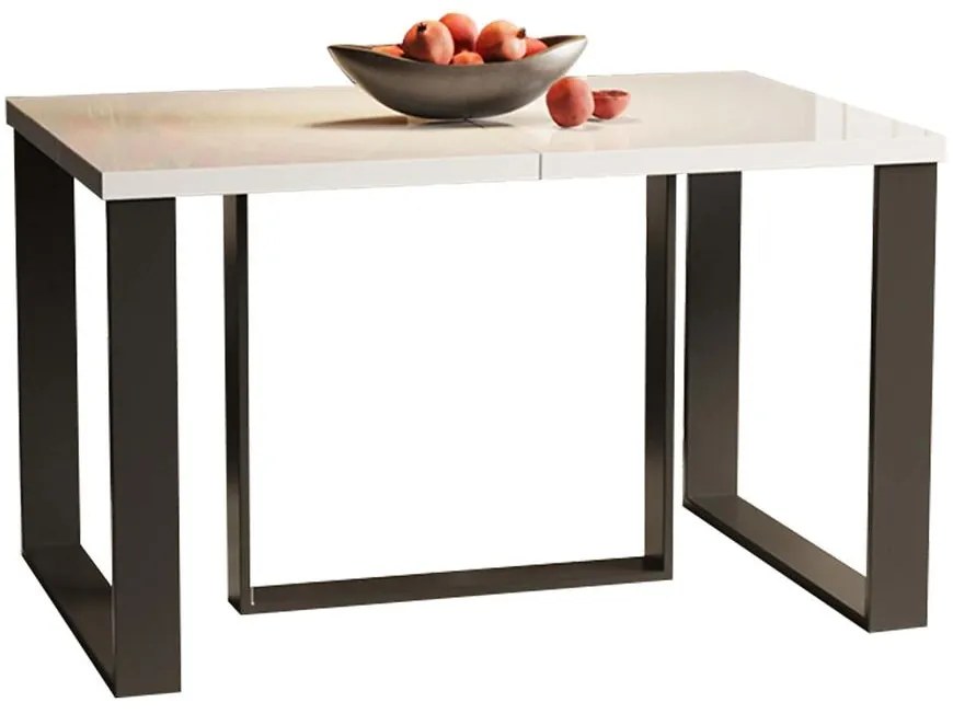 Stôl Borys Max 330 biela lesklá