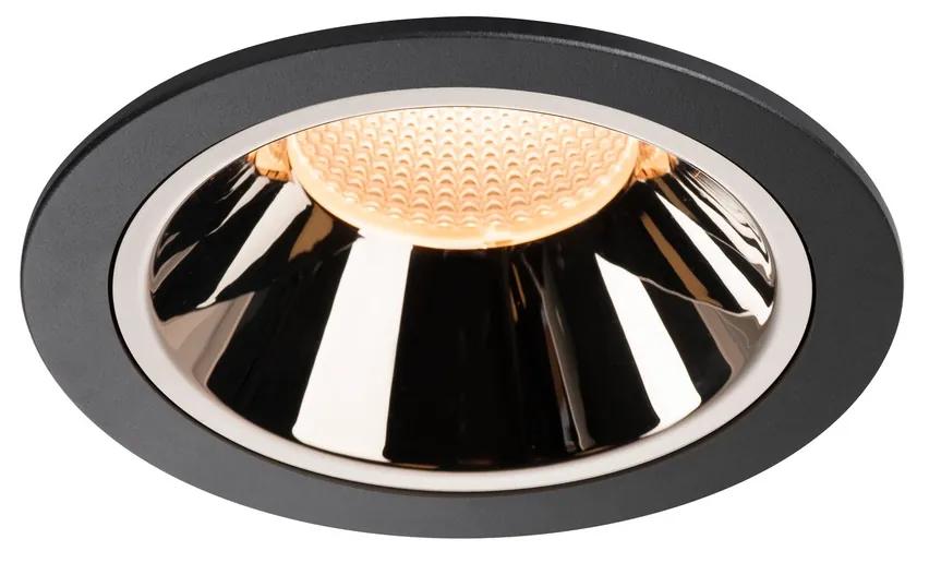 Stropné svietidlo SLV NUMINOS® DL XL vnitřní LED zápustné stropné svietidlo čierna/chrom 2700 K 20° 1003987