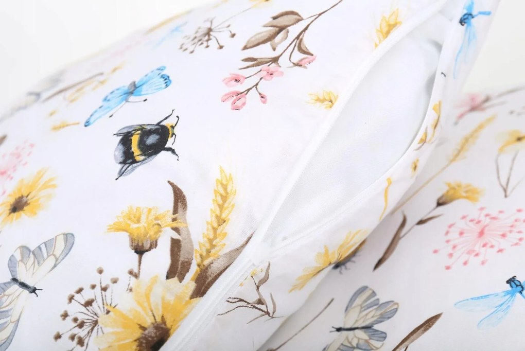 Detské bavlnené obliečky 140x200 cm BABYMAM PREMIUM - Letný slnovrat