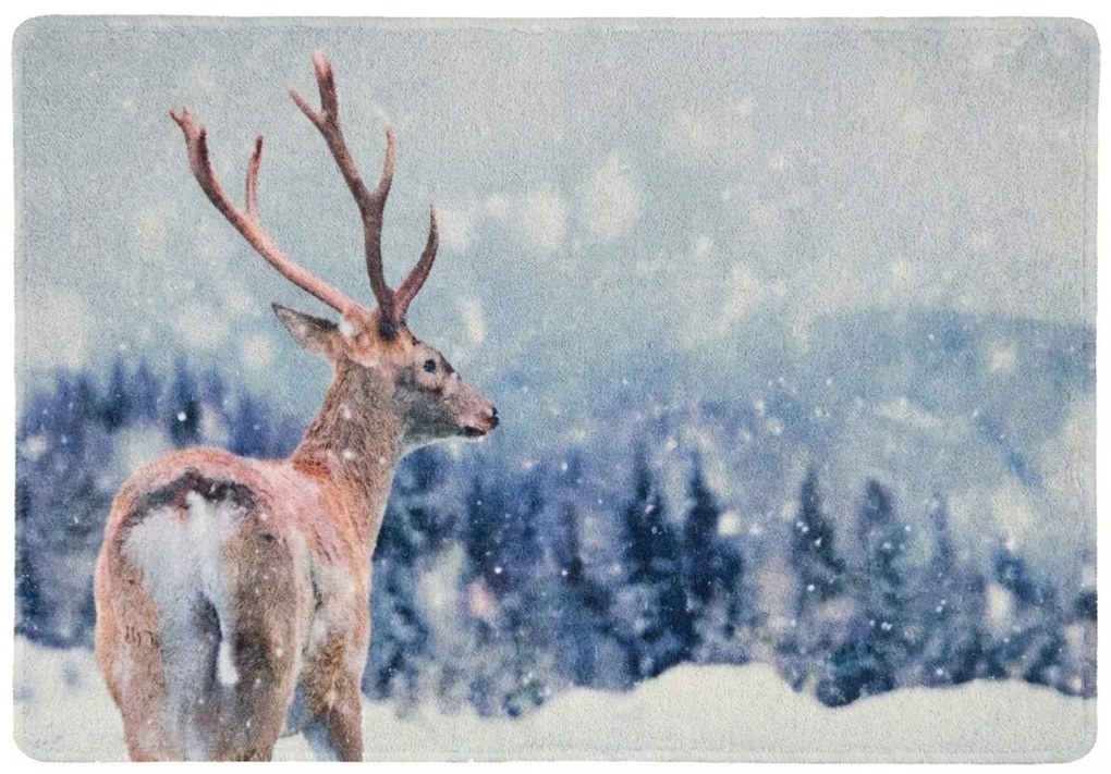 Vianočná rohožka WILD IN WHITE 38x58 cm - viac variantov Varianta: Jeleň