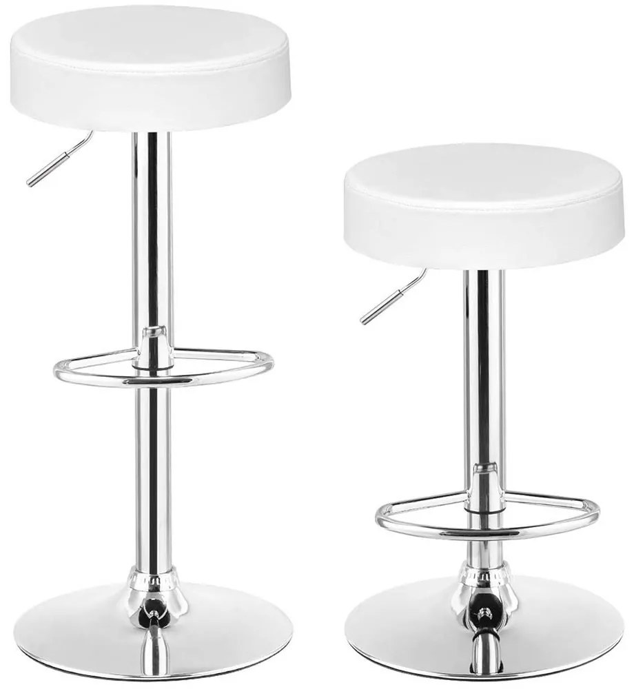 2 ks Classic barových stoličiek- biele