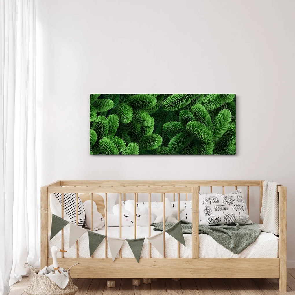Obraz - Vetvičky ihličnanu (120x50 cm)