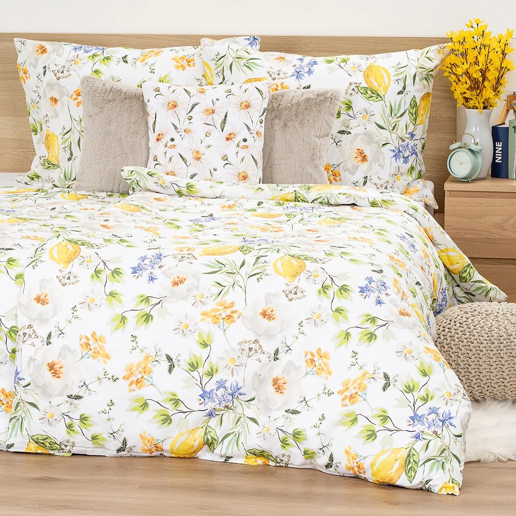 4Home Bavlnené obliečky Lemon Delight, 140 x 220 cm, 70 x 90 cm
