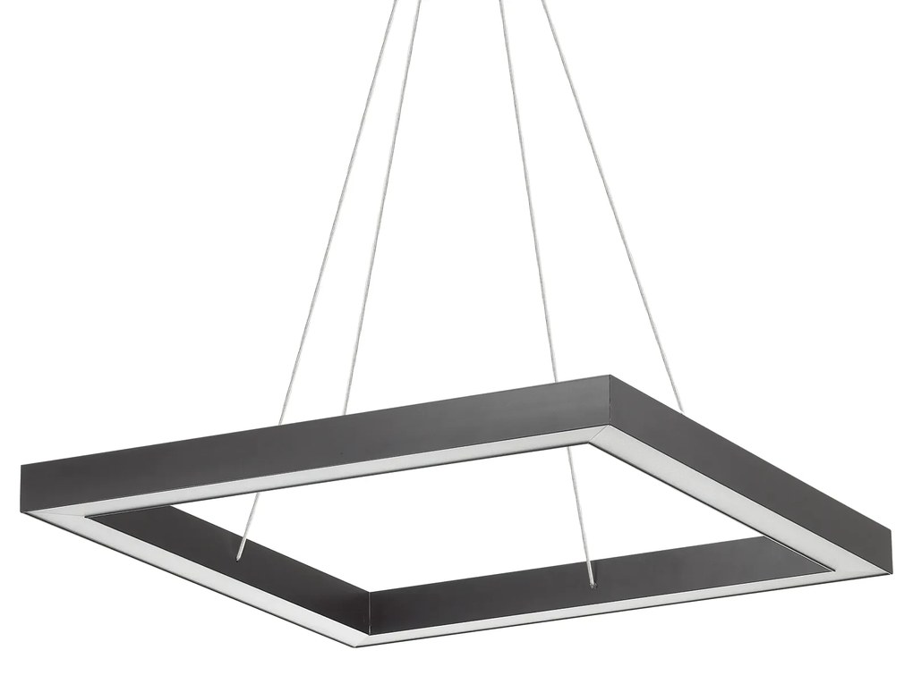 IdealLux 245690 ORACLE D60 SQUARE závesné LED svietidlo 39W 2500lm 3000K IP20 čierna