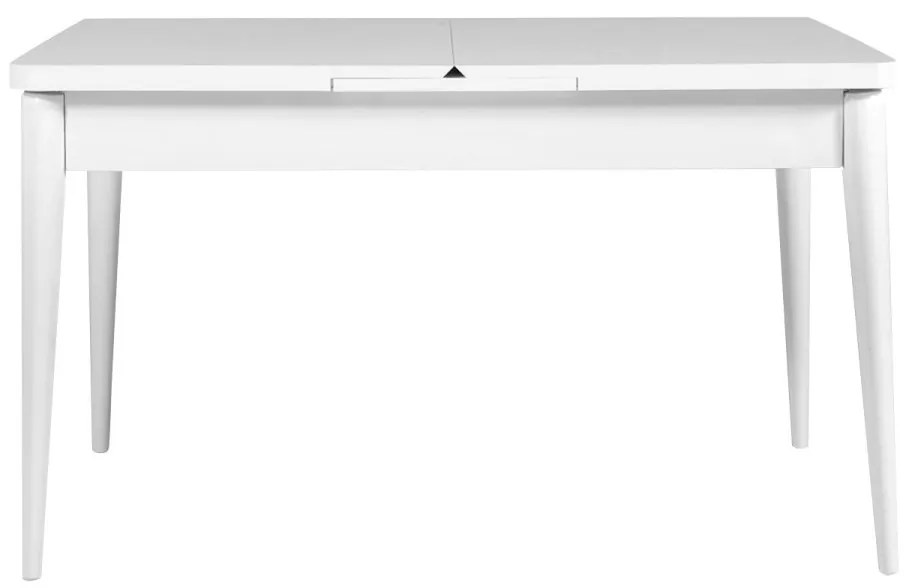 Jedálenský rozkladací stôl Vina 129/163 cm biely