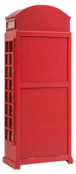 furniture-nabytek.cz - Barová skříň telefonní budka červená
