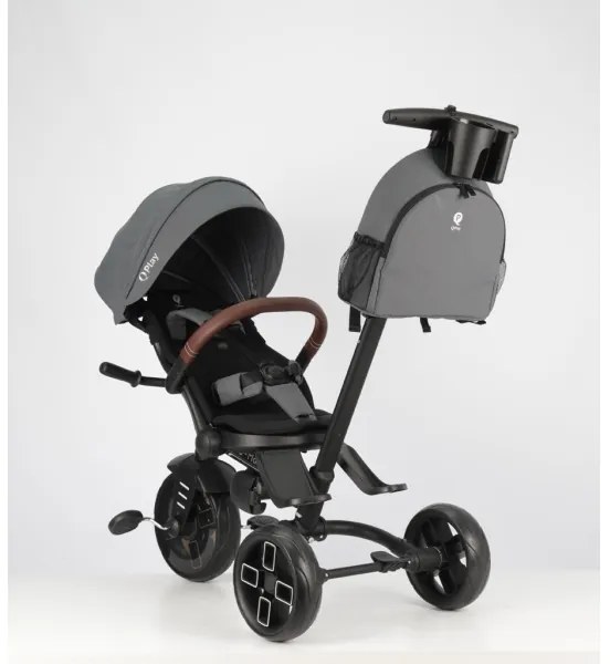 QPlay - Detská trojkolka 7 v 1 COMFO MAX sivá