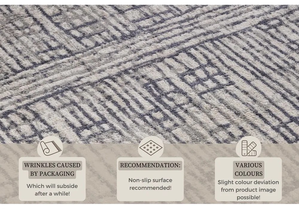 Sivý koberec 120x170 cm Terrain – Hanse Home