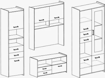 Obývacia stena MIRRAGE Mini