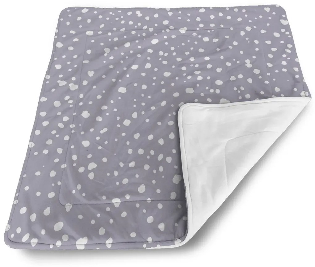 Sablio Deka pre bábätko Biele fliačiky na fialovej - 90x120 cm