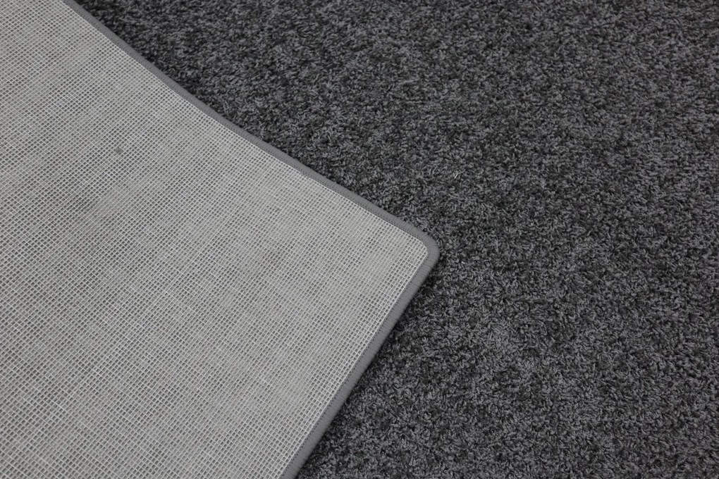 Vopi, Koberec behúň na mieru Color Shaggy šedý, šíre 80 cm, šedá, obývacia izba