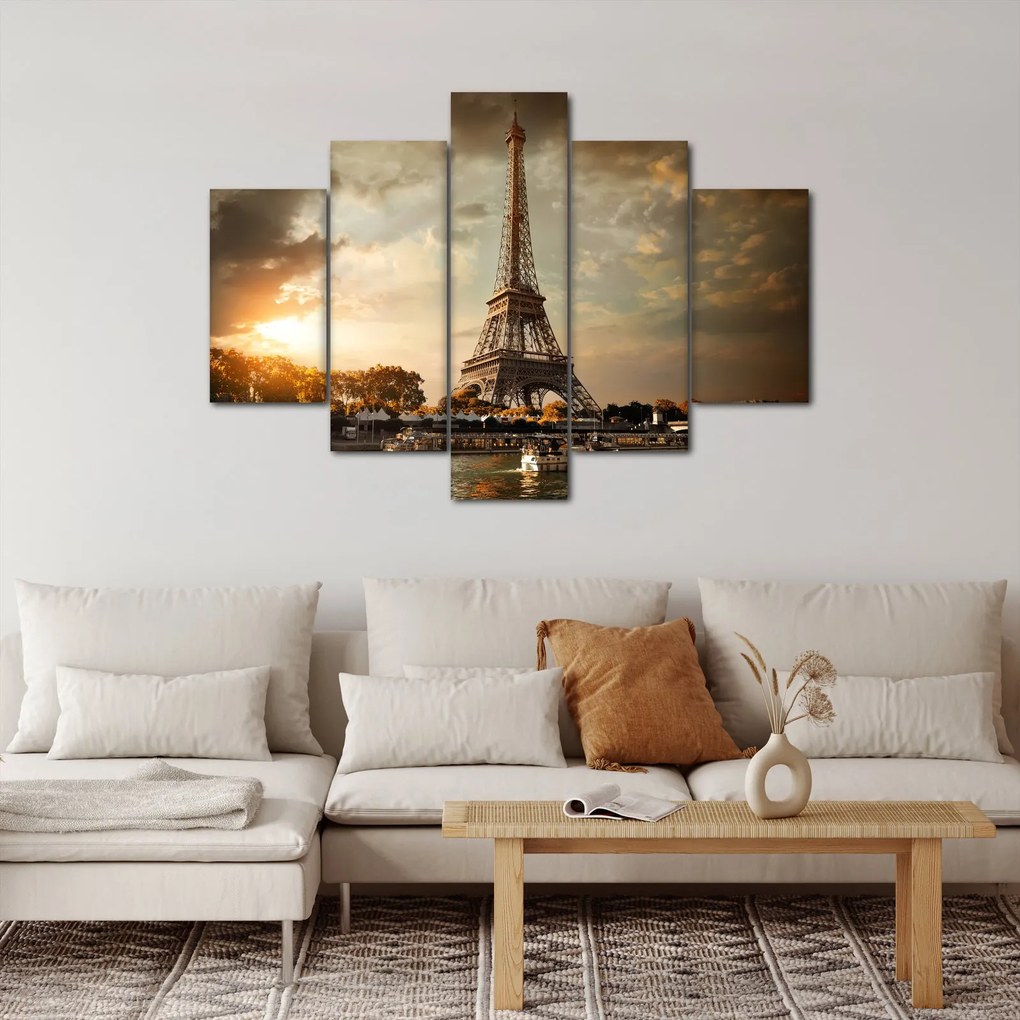 Obraz - Eiffelova veža, Paríž, Francúzsko (150x105 cm)