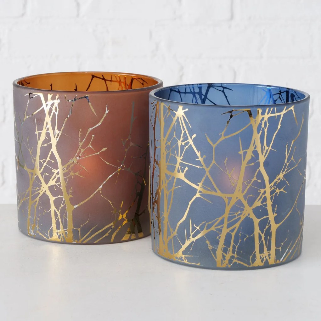 Svietnik Nordin modrý, 15 cm