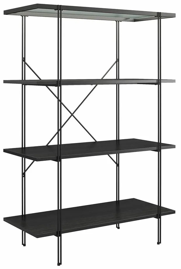 Čierna knižnica v dekore duba 79x117 cm Wainwright - Queer Eye