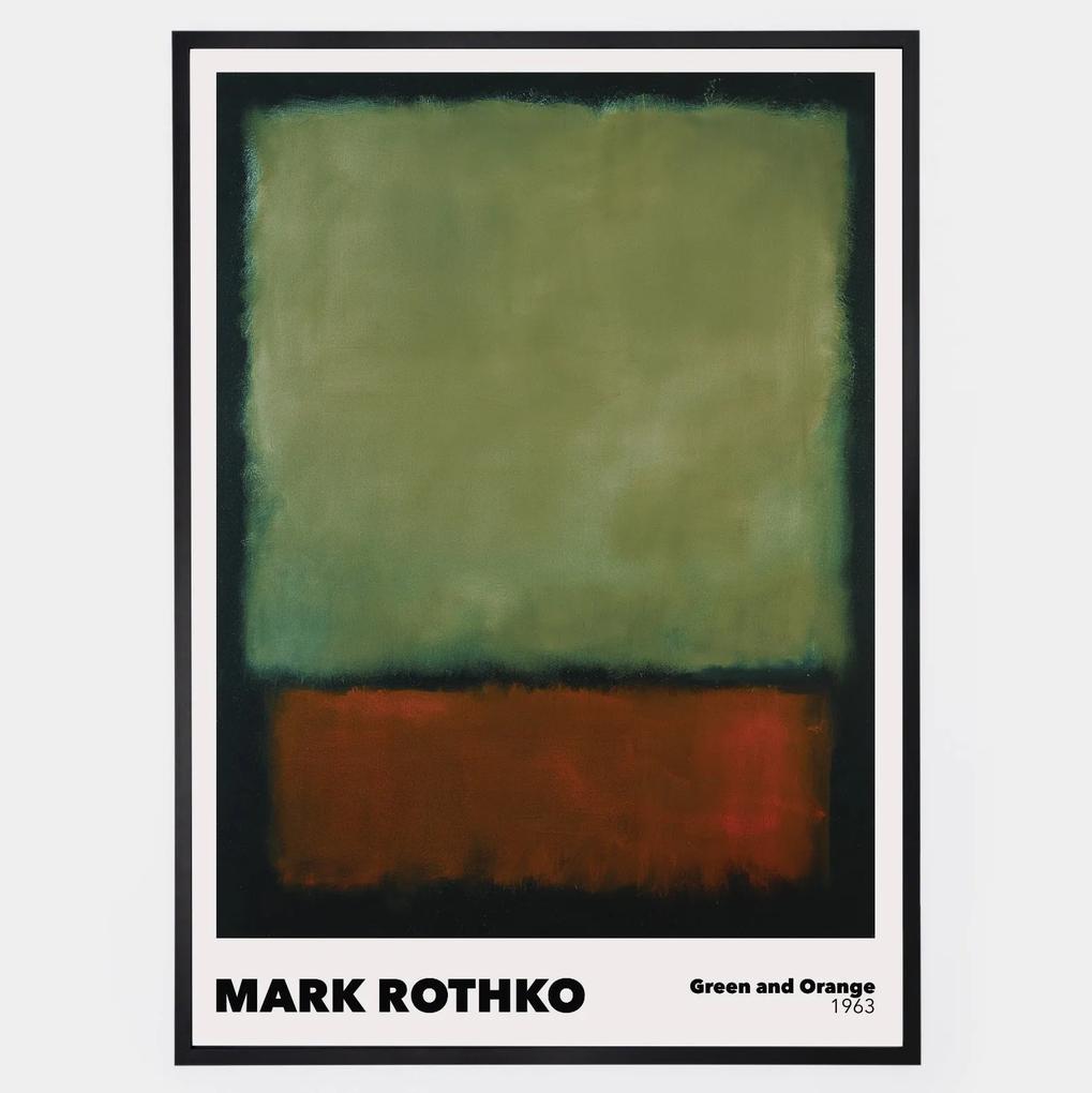 Plagát Green and Orange | Mark Rothko