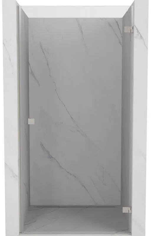 Mexen, Mexen Lunar-B otočné pravé sprchové dvere 95 cm, transparentné, brúsený nikel - 832-095-000-97-00-P