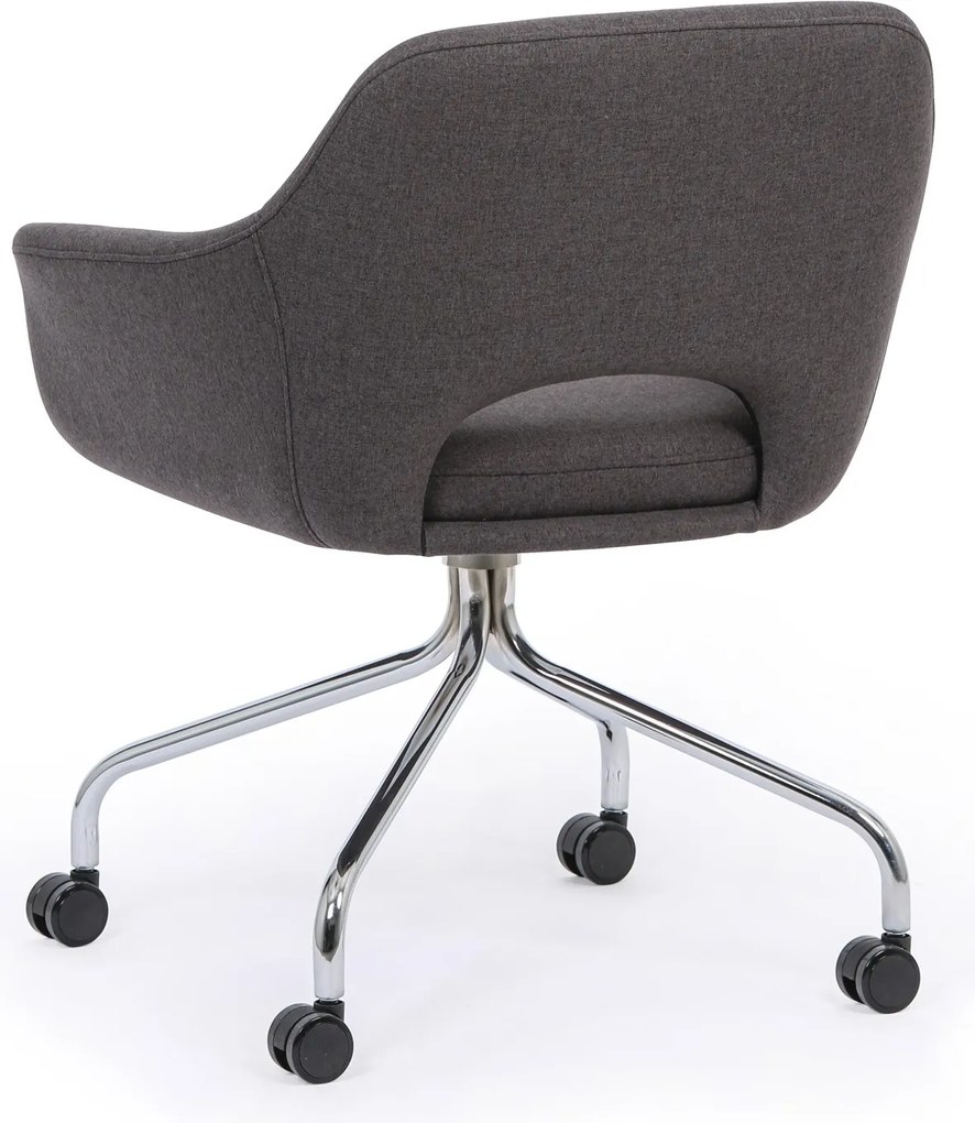 Konferenčná stolička VISTA, tmavo sivá